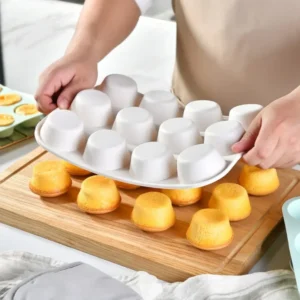 12 Holes Silicone Baking Mold for Baking 3D Bakeware Chocolate Round Sphere Mold Cupcake Pan Cake DIY Muffin Kitchen Tools