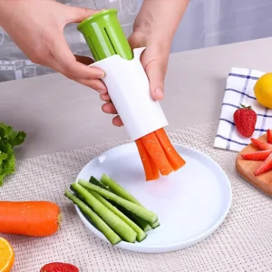 Kitchen Gadget Cucumber Strip Cutter Stainless Steel Blade Fruit and Vegetable Divider Carrot Cut Thick Strips