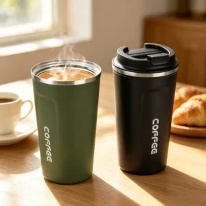 380/510ML ThermoCafe Double Wall Stainless Steel Travel Mug Leak Proof Vacuum Thermos Cup for Car Tea Coffee Water Portable Flas