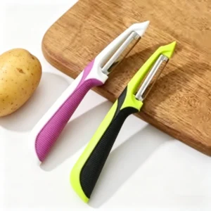 Premium Stainless Steel Multifunctional Peeler Anti Slip Handle Vegetable Fruit Potato Scraper Kitchen Gadget Accessory