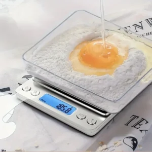 3kg-0.1g High precision jewelry scale Mini electronic pocket weighing portable household kitchen scale food weighing precision