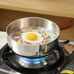 Stainless Steel Mini Milk Pot Multifunctional Portable Small Pan Egg Frying Milk Boiling Household Cooking Supply