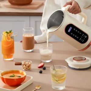 1500ml Soybean Milk Maker Wall Breaking Machine 10-leaf BladeSoy Milk Machine Electric Juicer Blender Mixer Breakfast Machine
