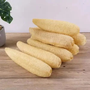 Natural Bath Loofah Exfoliating Body Sponge with Rope Loofah Scrubber for Skin Care Spa Shower Body Bath Brush Kitchen Cleaning