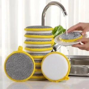 5/10Pcs Double Sided Dishwashing Sponge Kitchen Cleaning Sponge Pot Scouring Pad Dish Towel Home Cleaning Tool