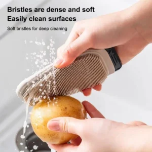 Carrot Potato Vegetable Brush Food Grade Ergonomic Handle Deep Cleaning for Home Kitchen Washing Tasks